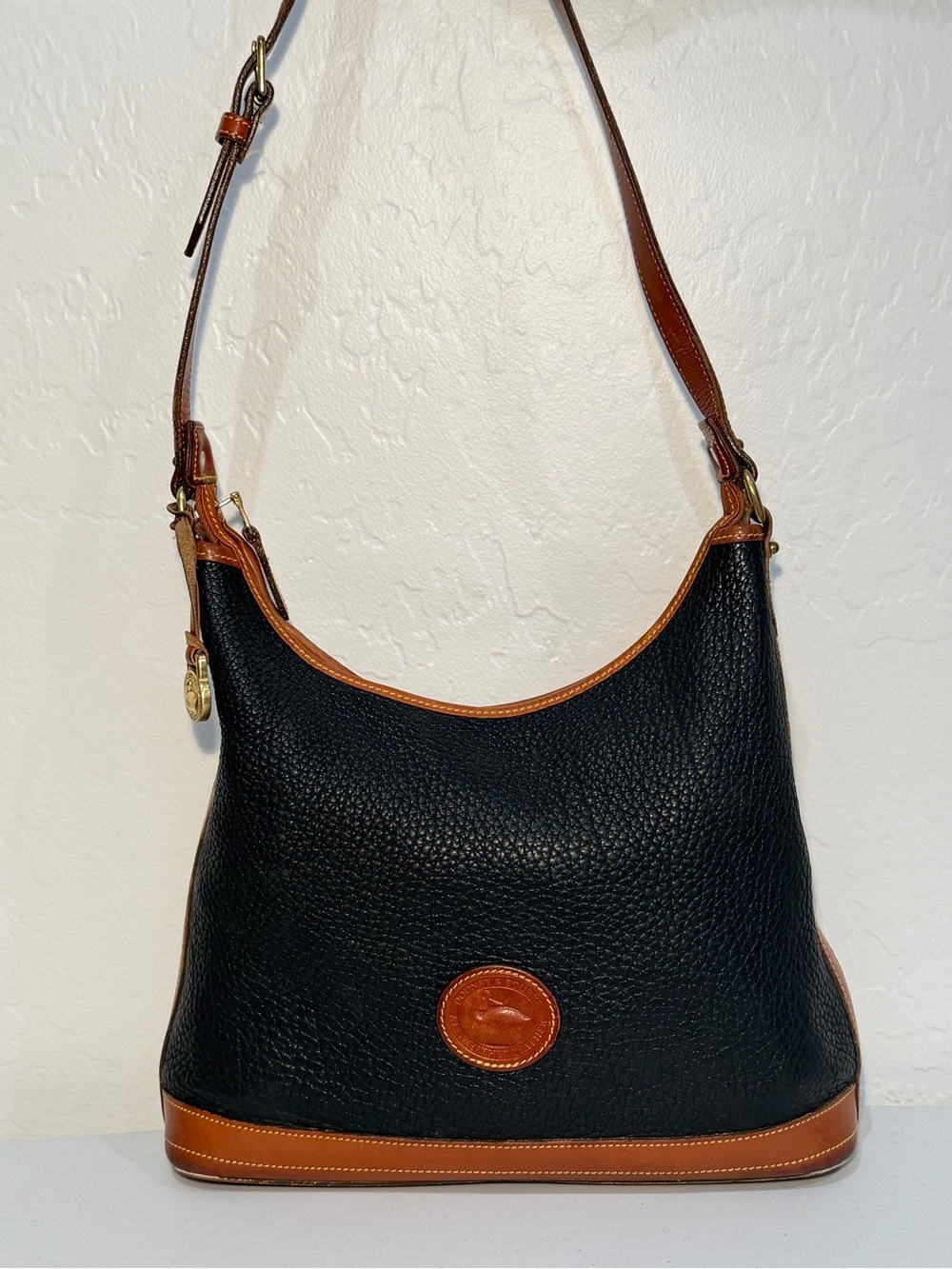 Vintage Dooney & Bourke All-Weather Leather (AWL) Hobo Shoulder Bag